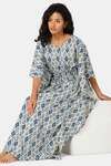 Naiduhall Cotton Full Length Nightdress - Off White — thumbnail 5